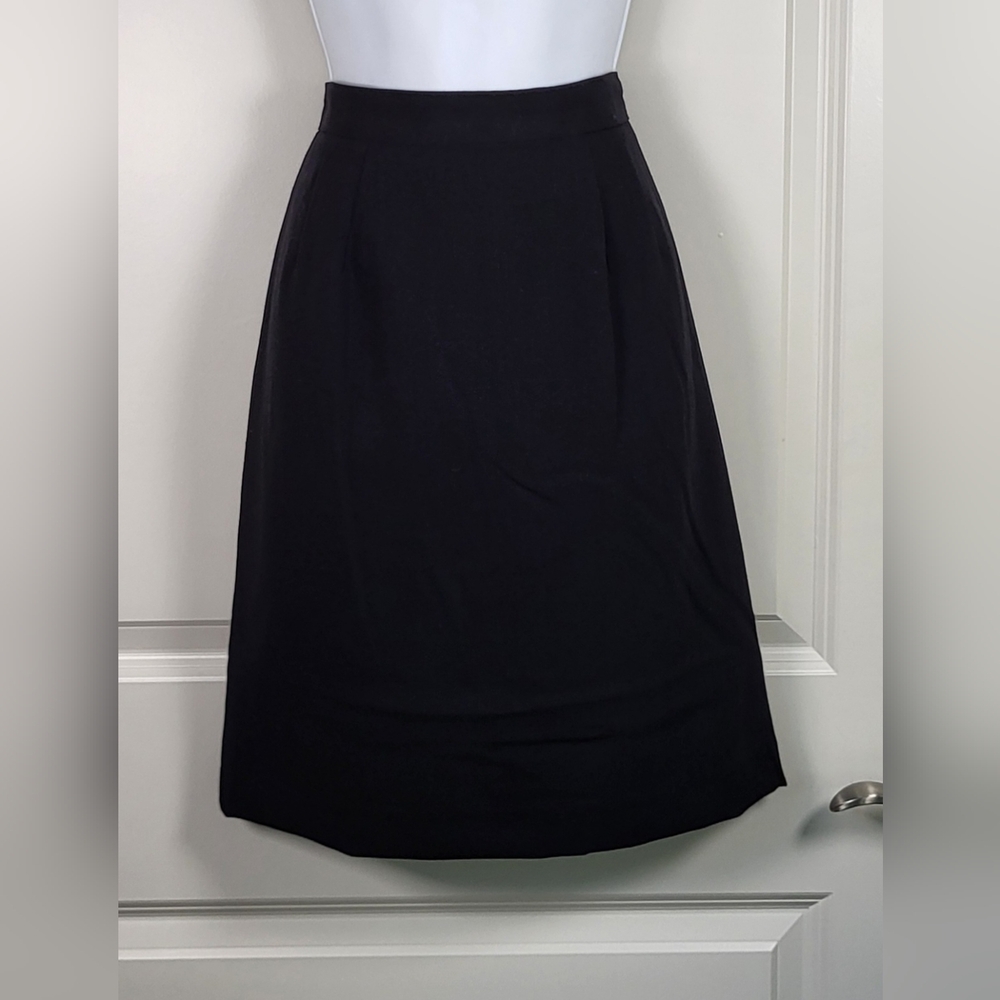 Vintage PETITE SOPHISTICATE Short Pencil Wool Skirt - Size 10